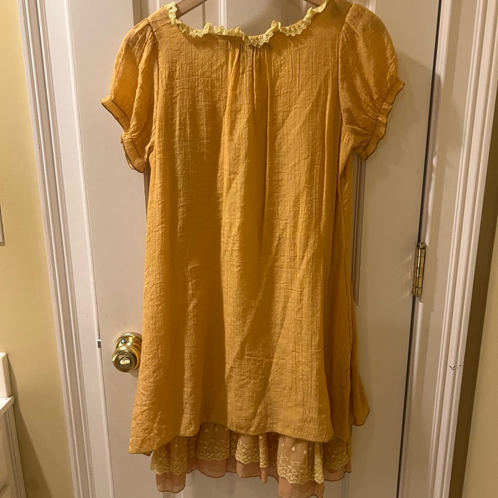 Yellow Ruffled Dress - Picture 2 of 3